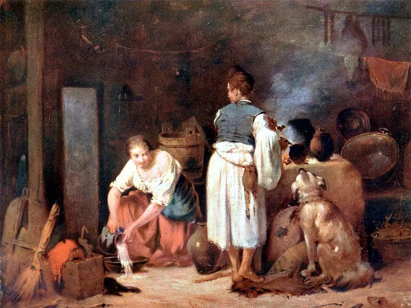 Munkácsy Mihály - Befordultam a konyhába (1867–68)