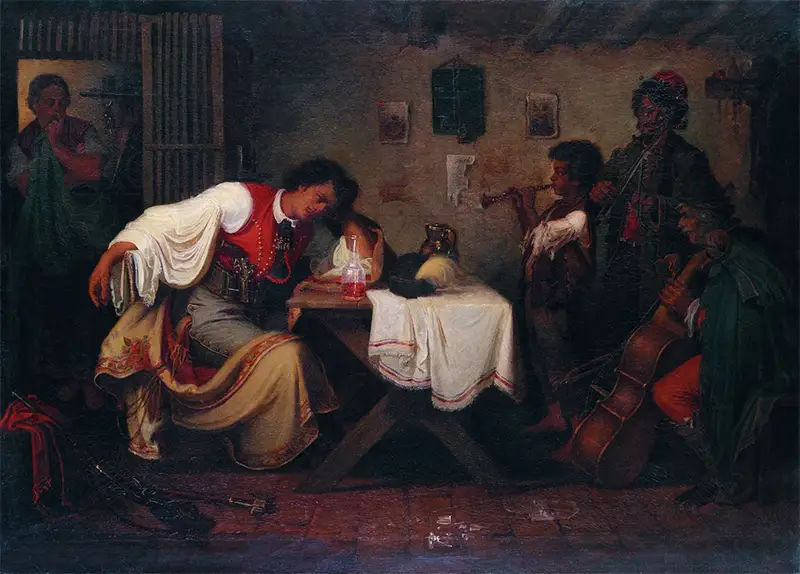 Munkácsy Mihály - Búsuló betyár (1865)