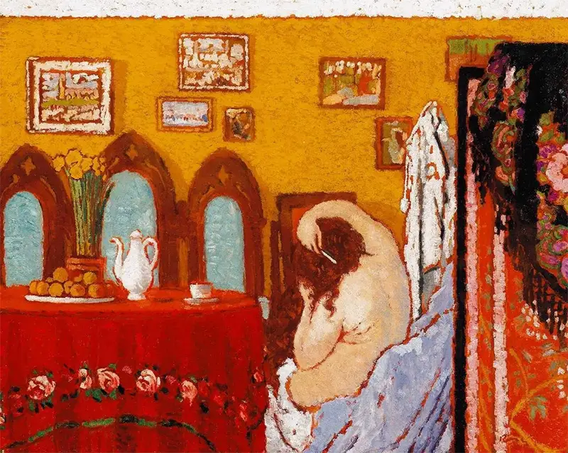 Rippl-Rónai József - Fésülködő nő (1909)