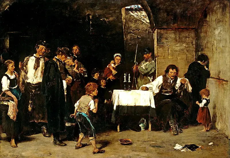 Munkácsy Mihály - Siralomház (1870)