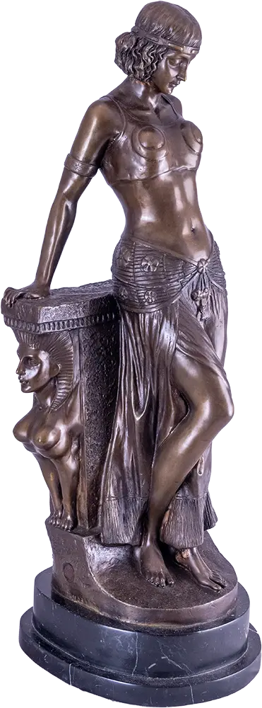 Antik bronz Kleopátra szobor